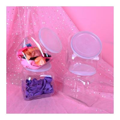 China Factory Viable Gifts Show To Bang Stackable Transparent Clear Plastic Balloon Storage Bins Balloon Storage Containers For Shop for sale