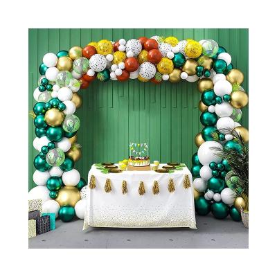 China Green Black Kit Animal Jungle Safari Balloon Garlands Birthday Baby Shower Balloon Arch Garlands Palm Environmental Friendly Tropical Gold Leaf Decorations for sale