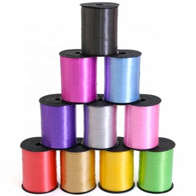 China Environmental Friendly Party Opens Wrapping Hair School Wedding Gift Box Packaging Wrapping Curling Ribbon 250 Yards Roll Metallic Balloon Ribbon for sale