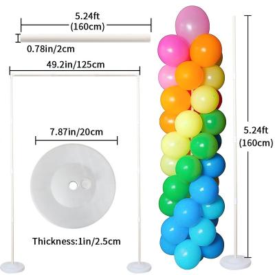 China Birthday Graduation Party Environmental Friendly Wedding Event Supplies Decoration Tower Assembly Balloon Column Stand Kit For Floor for sale