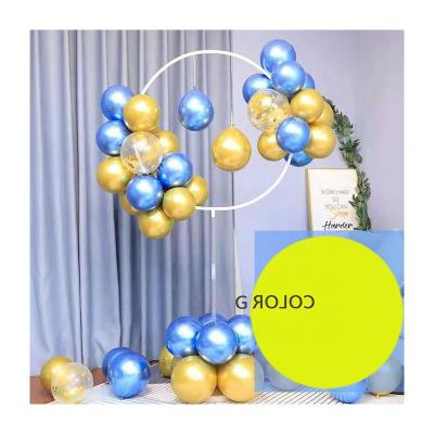 China Environmentally Friendly Telescopic Wedding Decoration Column Frame Clip Floating Rings Surround Floral Garland Round Arch Stand Balloon Kit for sale