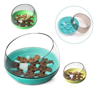 China Automatic BPA Free Food Grade Cat Non-Spill Design Removable Shelf Prevent Clogging Healthy Feeding Food Slow Feeder Dog Bowl for sale