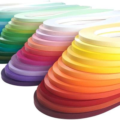 China Eco-friendly Materials Scrapbooking Decoration Multicolor Craft Handcraft Kit Tools Quilting DIY Paper Craft Filigree Paper Kit Quilling Strips for sale