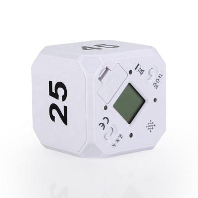 China Viable Multifunctional Time Management Study Tools Workout Game Gravity Sensor Flip Cube Timers Digital Kitchen Timer for sale