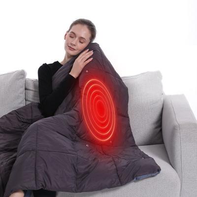 China Adjust Controller New Warm Portable Electric Heating Blanket Shawl Vest Shawl Winter USB Thermostatic Mode Heating Blanket for sale