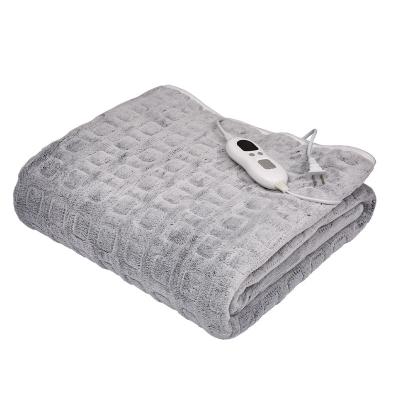 China Warm Heated Blanket Washable Heated Soft Flannel Electric Blanket Throw Electric Blankets For Winter for sale