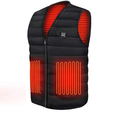 China Sustainable Zone 5 Winter Clothing Heating Windproof Electric Heating Unisex USB Heated Vest for sale