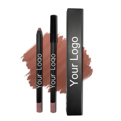 China Private Label Waterproof Matte Coating Lip Liner High Color Pigmented Twist Up Lipliner Pencil Lasting Wear All Day for sale