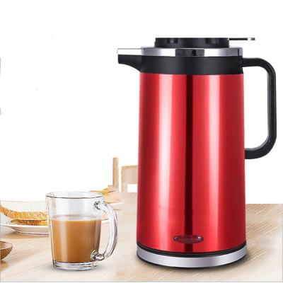 China Commercial Electric Kettle 360 ​​Degree Rotating Base 1.8L 2L 2.5L Stainless Steel Double Layer Jackets for sale