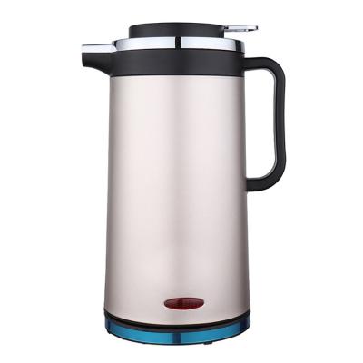 China Double Layer Plastic Stainless Steel 360 Degree Base Spinning Camping And Cordless Electric Kettle for sale