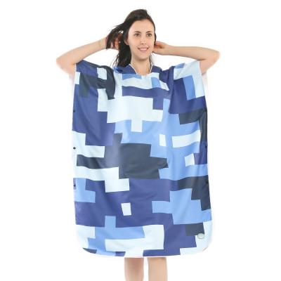 China Microfiber poncho QUICK DRY smooth and soft hooded towel for adult in stock for sale