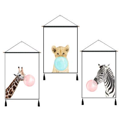 China Wall Art Best Selling Cute Animal Print Home Decoration Wall Art For Kids for sale