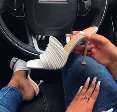 China New Designs Luxury Slippers Breathable Fashion Outdoor Ladies Heels Sandals Summer Casual Shoes Ladies Slips Latest Slippers For Women for sale