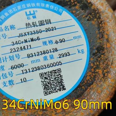 China 1.6582 / 34CrNiMo6 aço rodada barra de metal apagado e temperado liga de aço de engenharia OD 90mm à venda