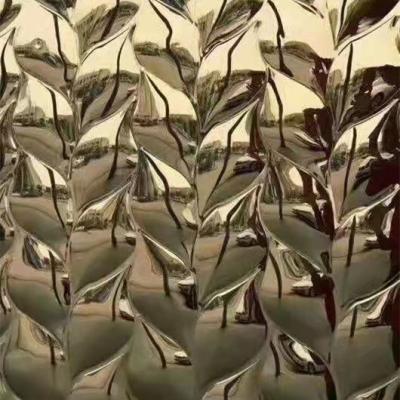 Chine feuille d'ondulation de l'eau du panneau emboutie par 2000mm 316L d'acier inoxydable de vague d'eau pour le plafond à vendre