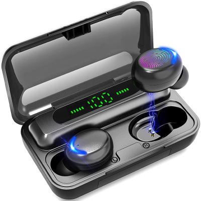 China High Fidelity Earbuds TWS Earbuds 9D Stereo Waterproof In Ear Earphone BT 5.0 Wireless Earbuds F9-5 F9-5C LED Display for sale