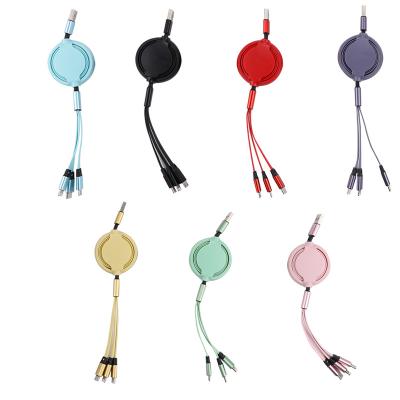 China Cheap Factory Price Fast Charging Speed ​​Band and Retractable Usb Cable Charger For Iphone Cables Fast Charging Type C Micro Usb Data Cable for sale