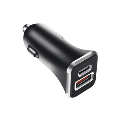 China High Speed ​​Dual USB Port QC3.0 PD Car Phone Charger USB C Fast Charging Charger for sale