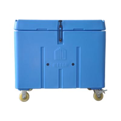 China 300L Dry Ice Container Insulated Cooling Cooler Box With Wheels for sale