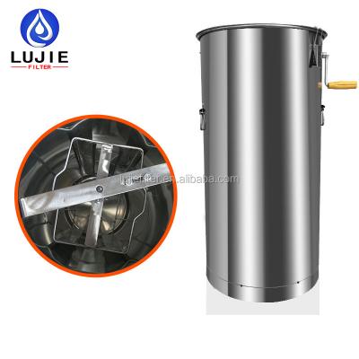 China LUJIE Machine Repair Shop Filtration Manual 2 4 6 8 10 12 Frame Honey Machine Radial Honey Extractor Botom 6 Frame Bee for sale