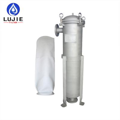 China Factory LUJIE Filtration 304SS SS 316 Stainless Steel Bag 7*32 Single Unit Bag Filter Housing for sale