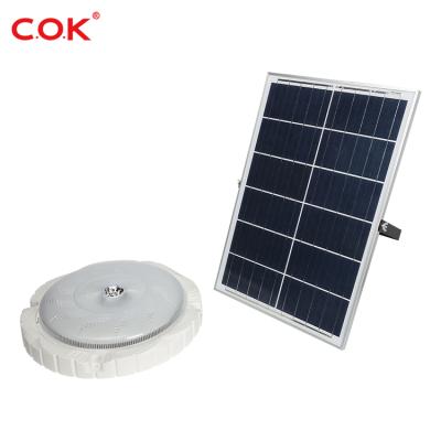 China ABS Ip66 Smart Waterproof Motion Sensor 50w 100w 200w LED Remote Control Solar Ceiling Light for sale