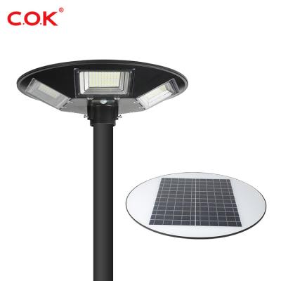 China Garden Shine ABS UFO Super Light Ip66 Waterproof All In One 60w 140w 200w Solar Outdoor LED Garden Light for sale