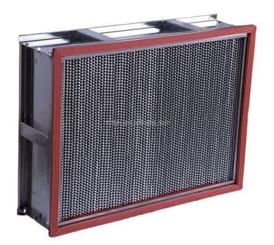 China High temperature resistant 304 stainless steel 316 frame aluminum foil hepa hepa filter for sale