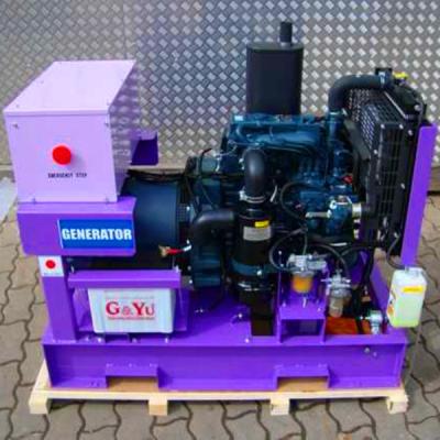 China 9kva aan 35kva-diesel van de kubotamotor kleine stille generator Te koop