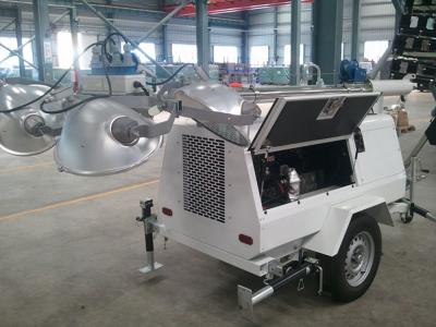 China 4kw Beleuchtungsturmgenerator des mobilen Anhängers 15kw zum tragbaren zu verkaufen