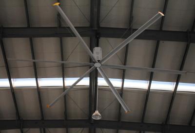 China Aerodynamischer großer industrieller Deckenlüfter 6 Blatt Bigass, 20ft HVLS elektrischer Deckenlüfter zu verkaufen