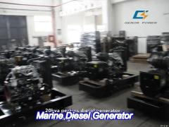 small 20 kw compact marine diesel generator power generation for sailboats ac three phase