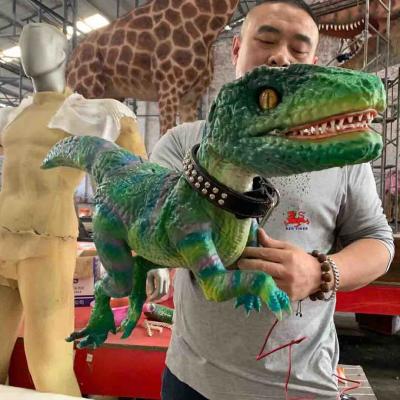 China Museum Dino Handpuppe / realistische Baby-Dinosaurierpuppe RoHS-zertifiziert zu verkaufen