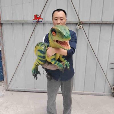 China Lebensgroße realistische Dinosaurierpuppe, Jurassic Park Velociraptor Handpuppe zu verkaufen