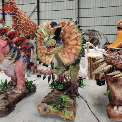 China Themapark Dinosaurusparkritten, kunstmatige wandeldinosaurusritten Te koop