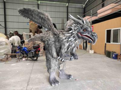 China Animatronische draakkostuum met veren en vleugels Te koop