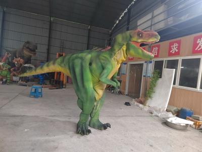 China Adult Dinosaur Costume Walking Dinosaur Film Props Shows Green T-Rex for sale