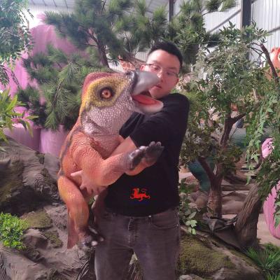 China Vermaakparkproducten Robotic Animatronics Baby Realistische Iguanodonte Puppet Te koop