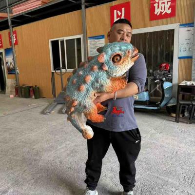 China Levensgrootte Animatronics Realistische Dinosaurus Handpoppen Ankylosaurus Te koop