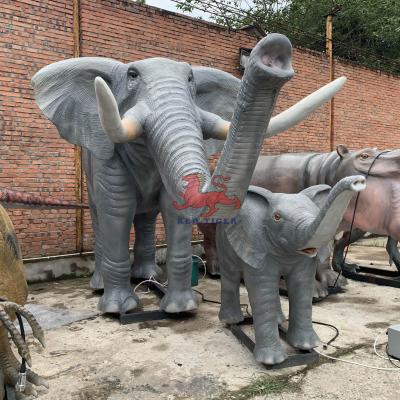 Chine Parc à thème Animaux animés réalistes Taille de vie Elephant personnalisé à vendre