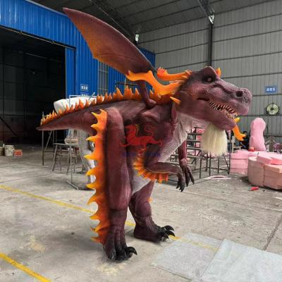 China Theme Park Exhibitions Realistic Animatronic Dragon Costume 12 Months Warranty for sale