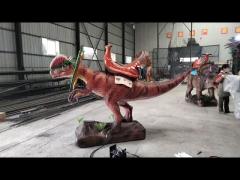 Coin operated ride on dinosaur