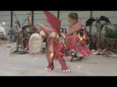 Red fly dragon costume