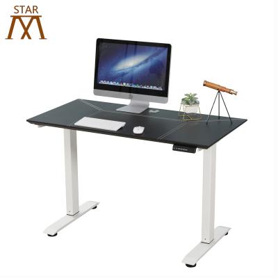 China Double Motor Position Modern Electric Laptop Desk Adjustable Lifting Frame For Office Use Two Motors for sale