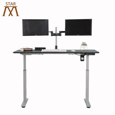 China (Height) Adjustable Electric Sit To Stand Desk Electric Height Adjustable Desk With Single Motor For Office Use for sale