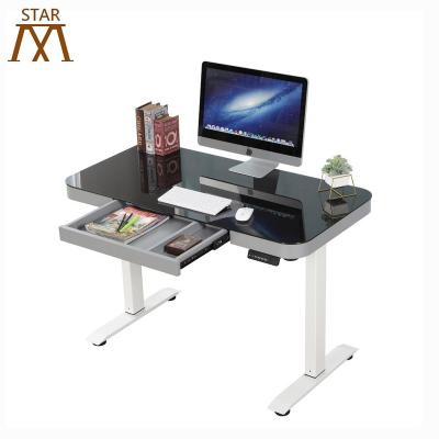 China Modern Simple Motors Two Segments Adjustable Electric Sit To Stand Desk Frame for sale