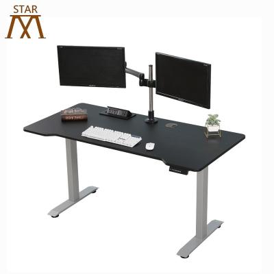 China Modern Ergonomic Electric Computer Desk Adjustable Height Stand Up Desk Frame for sale