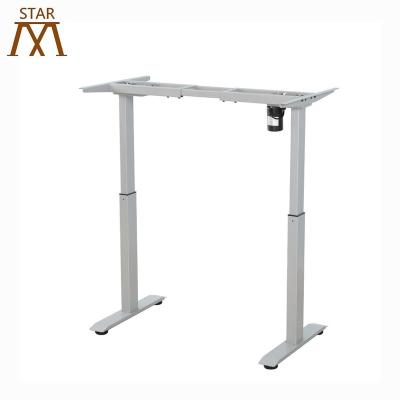 China Adjustable Height Sit Stand Desk Office Tables (Height) Computer Adjustable Electric Single Desk Motor for sale