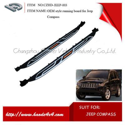 China Aluminum Alloy + PP For Jeep Compass OE Style 2014 Running Panel for sale