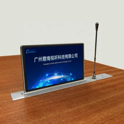 China Ultra-thin chat monitor pusher for smart paperless meeting with lift microphone to support camera tracking for sale